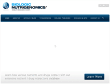 Tablet Screenshot of biologicnr.com
